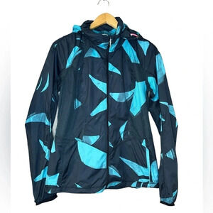 Lululemon Back Pack It Up Jacket Peacock Blue Size 8 W4H45S Run Rain